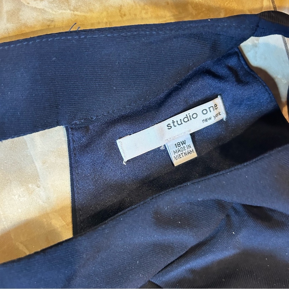Studio One NY Blue Accent Dress (US 18w) - Picture 2 of 2